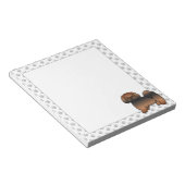 Bloc-note Lhasa Apso Sable Rouge Chien de Dessin Animé Migno (Incliné)