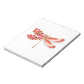 Bloc-note libellule de fleurs avec sakura de bijoux (Tourné)