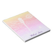 Bloc-note libellule Pastel dégradé personnalisée (Incliné)