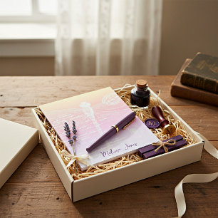 Bloc-note Libellule personnalisée avec dégradé pastel