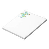 Bloc-note Libellule sarcelle éclaboussure personnalisée  (Tourné)