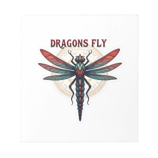 Bloc-note Libellule Steampunk Usinée Cool - Les Dragons Vole (Devant)