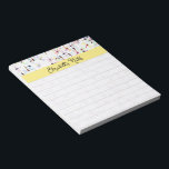 Bloc-note libellules colorées personnalisées<br><div class="desc">libellules colorées bloc-notes personnalisées Ce bloc-notes coloré est la façon idéale de prendre des notes, de mettre des idées en jaquette ou simplement de gribouiller. Le bloc-notes comporte une belle bordure de libellules colorées, et les pages sont alignées pour une écriture facile Ce bloc-notes est parfait pour les étudiants, les...</div>