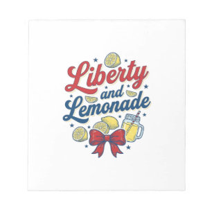 Bloc-note Liberté et limonade patriotique Lemon Vector T-shi