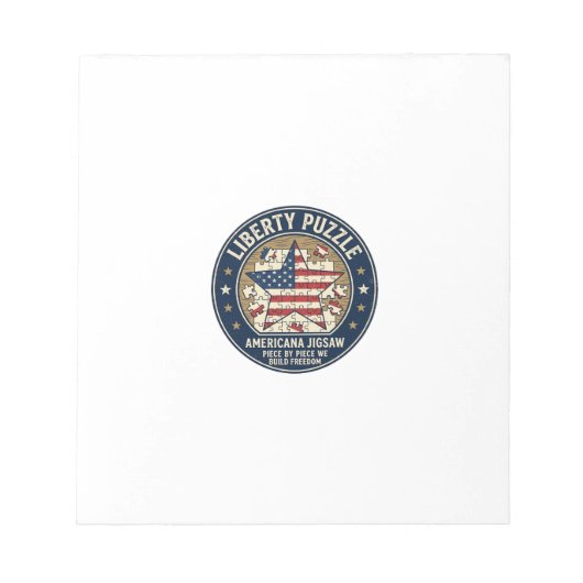Bloc-note Liberté Puzzle Patriotique Puzzle Jigsaw V (Devant)