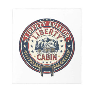 Bloc-note Liberty Aviator Patriotique Patriotique Aviation V