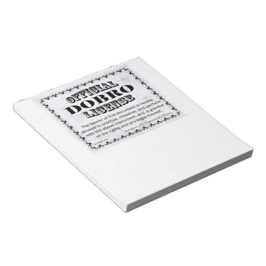 Bloc-note Licence Dobro (Incliné)