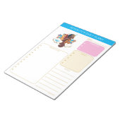 Bloc-note Licorne Afro « Faite de Magie » Design Trio (Incliné)