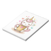Bloc-note Licorne Amoureuse de Café (1) (Tourné)