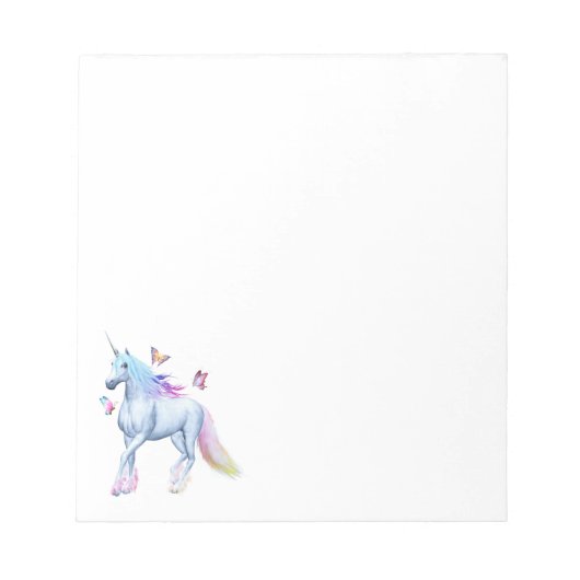 Bloc-note licorne arc-en-ciel (Devant)