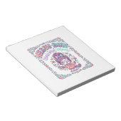 Bloc-note Licorne Chignon Messy Licorne Maman Rétro Style Gr (Incliné)
