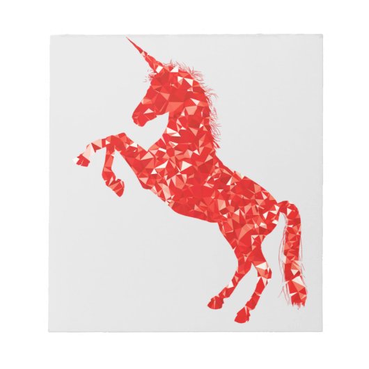 Bloc-note Licorne Créature mythique conte de fée (Devant)