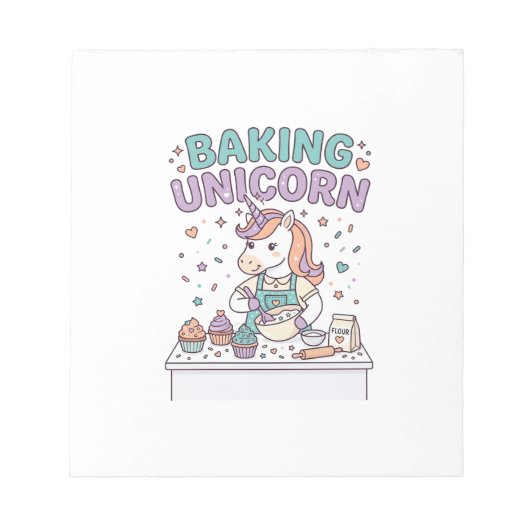 Bloc-note Licorne Cuisson Licorne Produit Tendance Graphique (Devant)