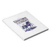 Bloc-note Licorne de la conception graphique de nuit Zazzle  (Incliné)