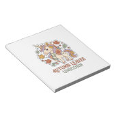 Bloc-note Licorne Feuilles D'automne Licorne Conception Grap (Incliné)