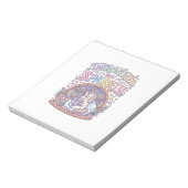 Bloc-note Licorne Introvertie mais Originale Blanche Étincel (Tourné)