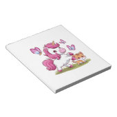 Bloc-note Licorne kawaii avec chat et papillons Manches Long (Incliné)