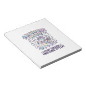 Bloc-note Licorne Mathicorne Mode Charmant Fond Blanc D (Incliné)