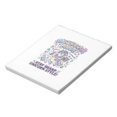 Bloc-note Licorne Mathicorne Mode Charmant Fond Blanc D (Tourné)