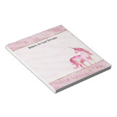 Bloc-note Licorne Pailletée Glitz Rose (Incliné)