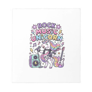 Bloc-note Licorne Rock Musique Licorne Charme Marketplace Ar