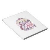 Bloc-note Licorne s'étirant dans mon magnifique fond blanc s (Incliné)