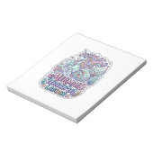 Bloc-note Licorne Sirène Licorne Lagune Conception Graphique (Tourné)