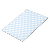 Bloc-note Light blue diagonal gingham (Incliné)