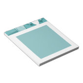 Bloc-note Light Blue Marble Elegant Modern Pattern (Incliné)