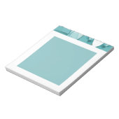 Bloc-note Light Blue Marble Elegant Modern Pattern (Tourné)