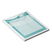 Bloc-note Light Blue Marble Elegant Modern Pattern (Incliné)