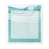 Bloc-note Light Blue Marble Elegant Modern Pattern (Devant)