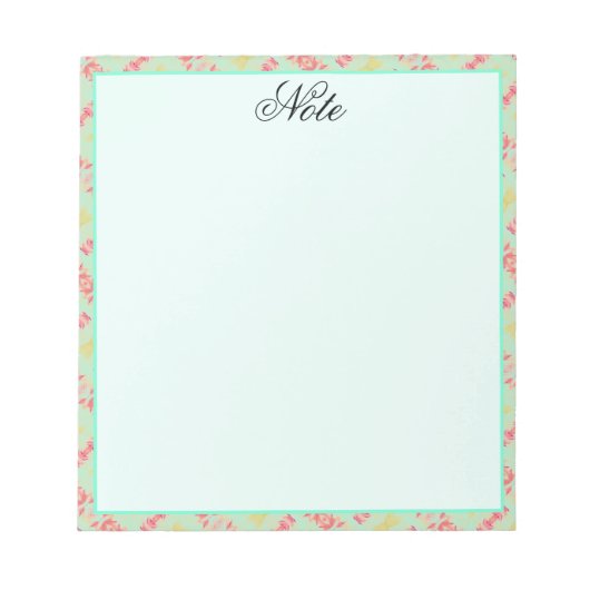 Bloc-note Light Pastel Turquoise (Devant)