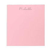 Bloc-note Light Pink Professional Unique Classic Handwriting (Devant)