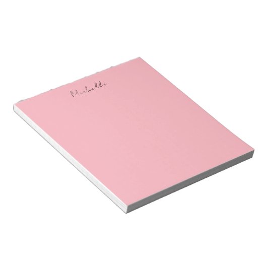 Bloc-note Light Pink Professional Unique Classic Handwriting (Incliné)