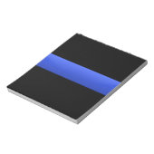 Bloc-note Ligne bleue mince (Tourné)
