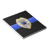 Bloc-note Ligne bleue mince (Incliné)