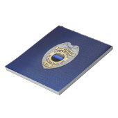 Bloc-note Ligne bleue mince (Tourné)