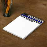 Bloc-note Ligne Bleue Mince - Drapeau Américain Personnalisé<br><div class="desc">Ligne Bleue Mince - Drapeau Américain Personnalisé Bloc-notes personnalisé juste pour vous.</div>