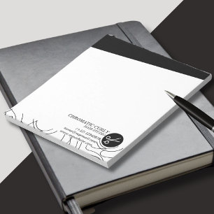 Bloc-note Ligne Simple Simple Noir Et Blanc Minimaliste