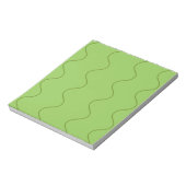 Bloc-note Ligne Super verte Wavy Abstraite moderne minimalis (Tourné)
