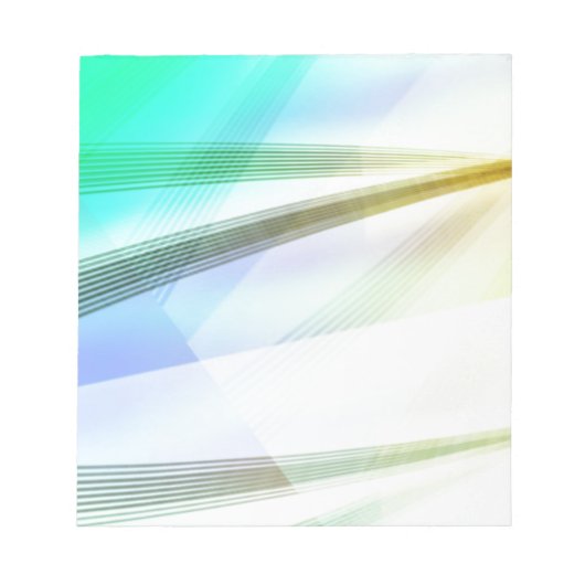 Bloc-note Lignes Abstraites en couleurs douces (Devant)
