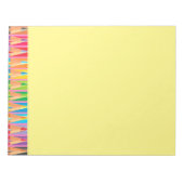Bloc-note Lignes de crayons colorés (Devant)