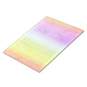 Bloc-note Lignes de la décision du collège Aquarelle Pastel  (Incliné)