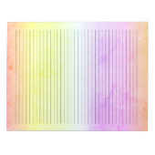 Bloc-note Lignes de la décision du collège Aquarelle Pastel  (Devant)