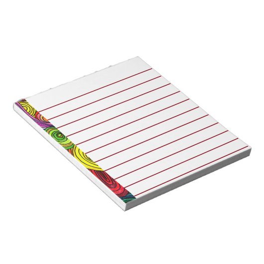 Bloc-note Lignes psychédéliques (Incliné)