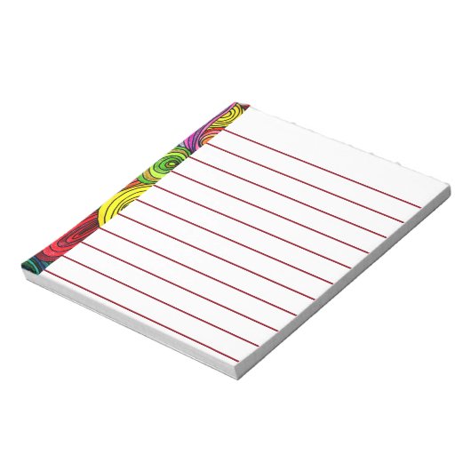 Bloc-note Lignes psychédéliques (Tourné)