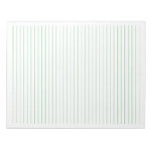 Bloc-note Lignes vertes - Papier de règle de l'Ordre Latéral (Devant)