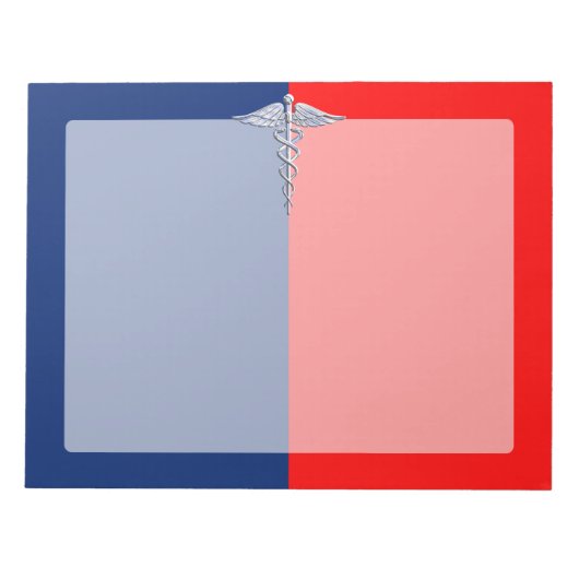 Bloc-note Ligue des symboles médicaux de Silver Caduceus (Devant)