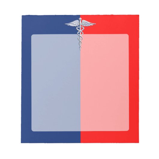 Bloc-note Ligue des symboles médicaux de Silver Caduceus (Devant)